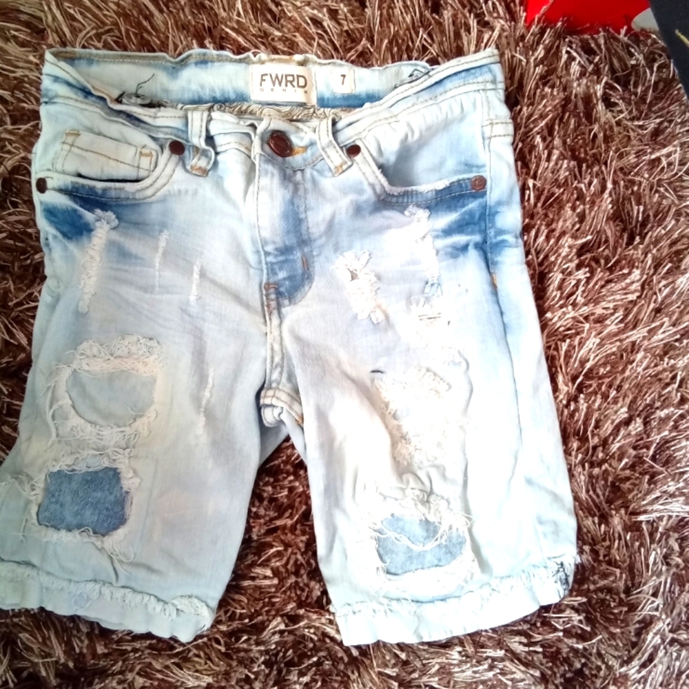 Patchwork cut denim